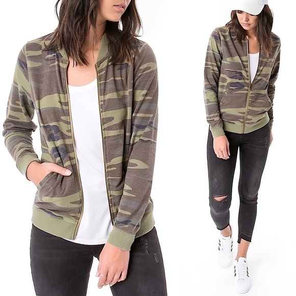 Z Supply The Camo Bomber Jacket - Picture 2 of 11